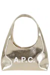 Apc A.p.c. Small Golden Shoulder Bag "baby Ninon" In Gold