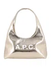 Apc A.p.c. Small Golden Shoulder Bag "baby Ninon" In Gold