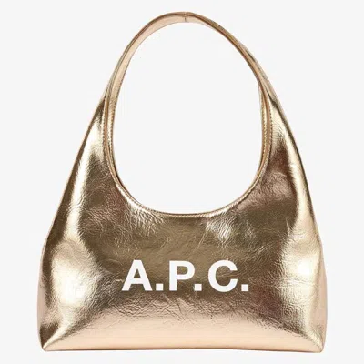 Apc A.p.c. Baby Ninon Shoulder Bag In Gold