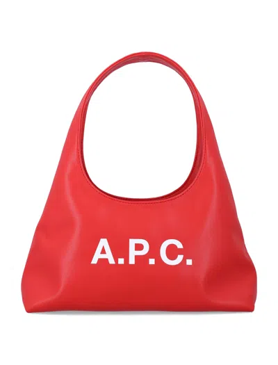 Apc A.p.c. Baby Ninon Shoulder Bag In Red