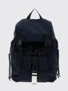 A.p.c. Navy Blue Backpack With Flap Closure And Logo Applique In Blue