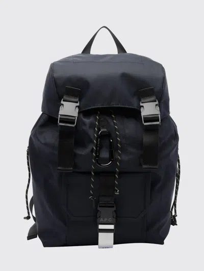 A.p.c. Backpack Men In Blue