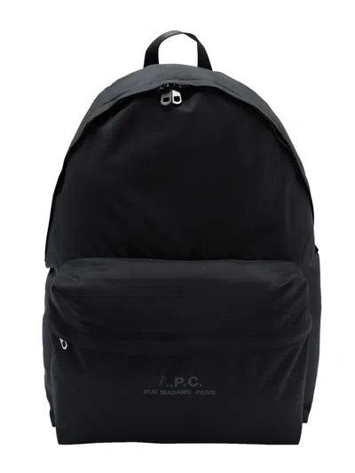 Apc Backpack With Logo In Black