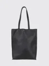 A.p.c. Men Black Leather Maiko Shopping Bag In Black
