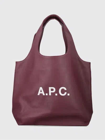 Apc Bag Men A.p.c. In Burgundy