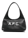 Apc A.p.c. Black Bag With Magnetic Fastening In Black