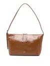 A.p.c. Textured Shoulder Bag Adjustable Strap In Brown