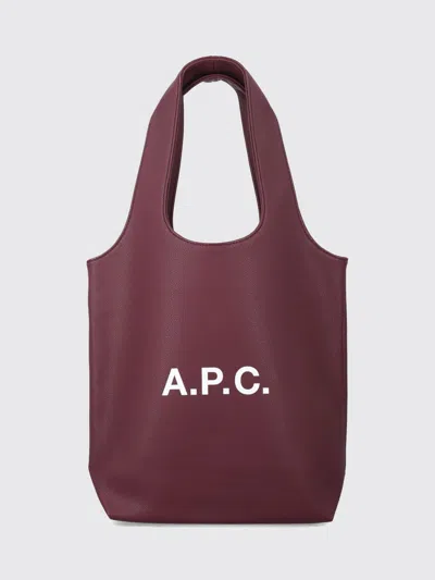 Apc Bag Men A.p.c. In Burgundy