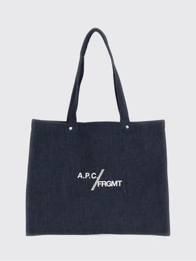 A.p.c. A. P.c. Bag Men Color Blue In Brown