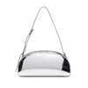 Apc Demi-lune Zip Shoulder Bag In Silver