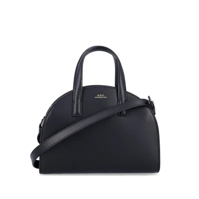 Apc A.p.c. Curved Silhouette Tote Bag In Black