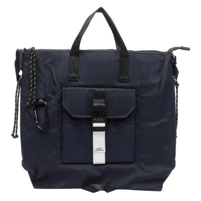 Apc A.p.c. Men Trek Tote Bag In Blue