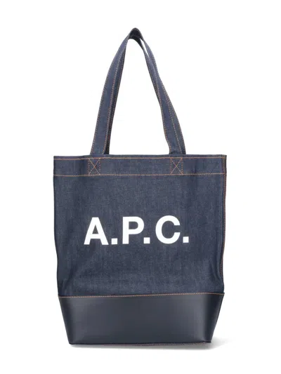 Apc A.p.c. Axelle Small Tote Bag In Iak