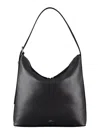 Apc Vera Black Shoulder Bag With Embossed Logo Lettering On The Front And Adjustable Shoulder Strap In L