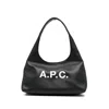 Apc A.p.c. Black Shoulder Bag With Magnetic Fastening