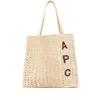 Apc Logo Tote Bag In Pink