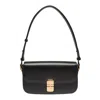 Apc A.p.c. Grace Leather Crossbody Bag In Black