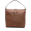 Apc Brown Leather Vera Shoulder Bag A.p.c. In Burgundy