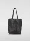 Apc A.p.c. Black Leather Maiko Shopping Bag In Black