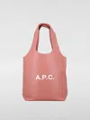Apc A.p.c. Ninon Small Tote Bag In Pink