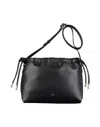 Apc A.p.c. Sac Ninon Mini Bags Recycled Material With Leather Effect In Black