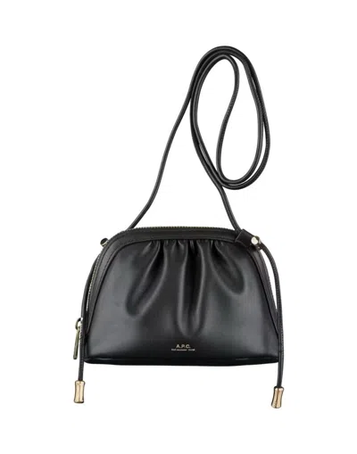 Apc Ninon Small Bag Woman Black In Polyurethan