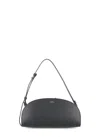 Apc Mini Demi-lune Structured Shoulder Handbag In Black