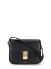 Apc Grace Small Shoulder Bag In Black Leather In Black