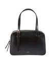 Apc Black Shoulder Bag With Versatile Carrying Options In Black