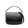 Apc A.p.c. Structured Mini Shoulder Bag With Adjustable Strap In Black