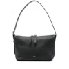 Apc A.p.c. Vera Grained Leather Shoulder Bag In Black