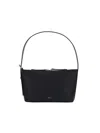 Apc A.p.c. Vera Grained Leather Shoulder Bag In Black