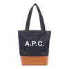 Apc A.p.c. Axel Small Denim Tote Bag In Blue