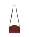 Apc Adjustable Shoulder Strap Logo Shoulder Bag In Brown
