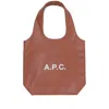 Apc A.p.c. Ninon Small Top Handle Bag In Brown