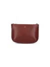 Apc Adjustable Strap Cross Body Bag In Brown