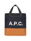 Apc A.p.c. Axel E W Tote Bag Bags In Brown