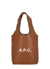 Apc Ninon Structured Tote Bag With Large Handles In Brown