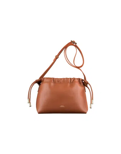 Apc Mini Ninon Shoulder Bag In Hazelnut