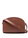 Apc Demi-lune Crossbody Bag In Brown
