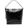 Apc Zip-fastening Leather Shoulder Bag In Black