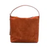 Apc Vera Suede Tote Bag In Brown