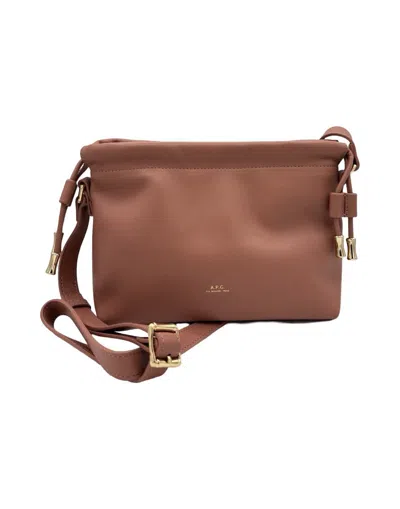 Apc A.p.c. Antique Pink Leather Ninon Mini Bag