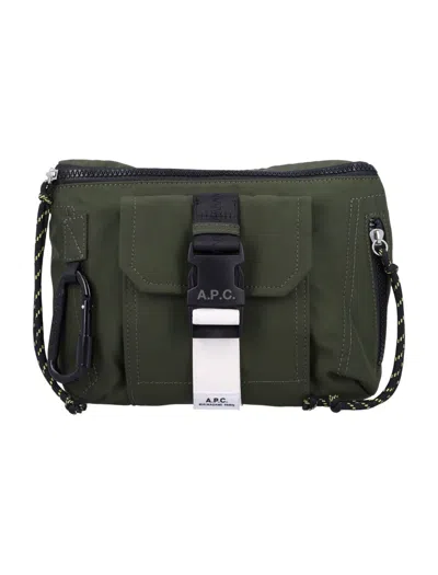 Apc A.p.c. Banane Trek Shoulder Bag In Green