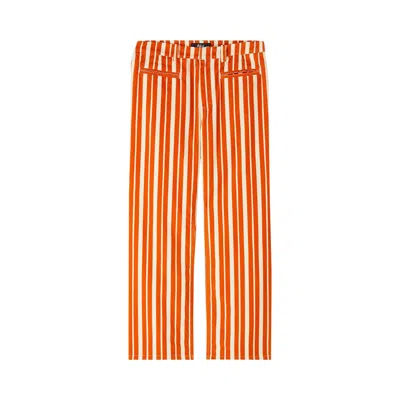 Pre-owned Apc A.p.c. Barrel Impala Trouser 'orange' | Men's Size L