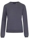 Apc Basic Pullover Knitwear Grey In Blue
