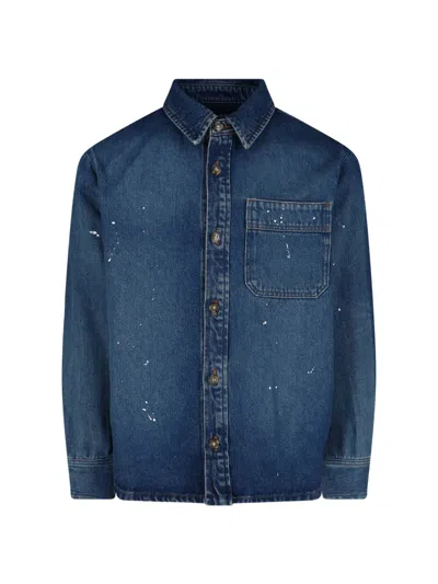 Apc A.p.c. Denim Overshirt In Blue
