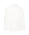 Apc A.p.c. Surchemise Basile Brodee Poitrine In White