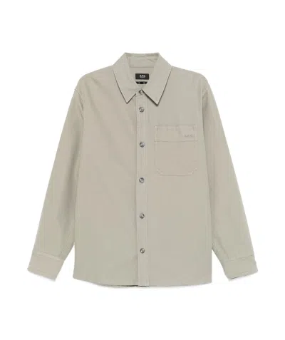 APC A.P.C. BASILE LOGO EMBROIDERED SHIRT