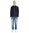 Apc Basile Brodée Poitrine Overshirt In Iak - Dark Navy Blue